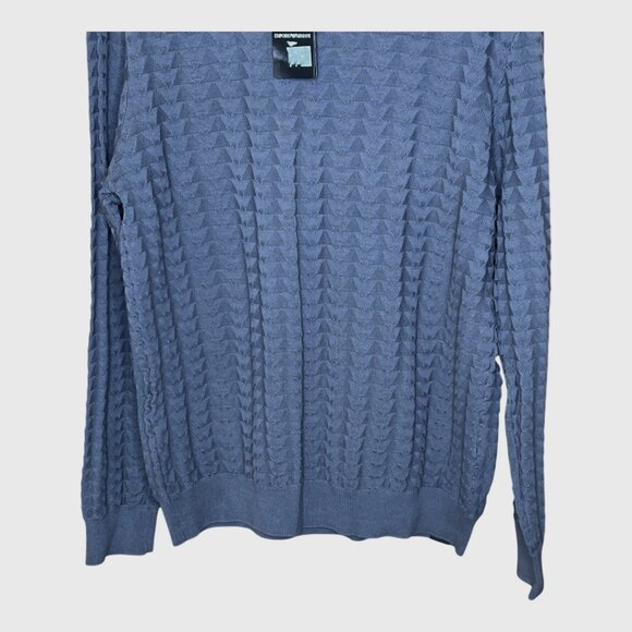 Emporio Armani Knit Sweater Dark Grey Size XL - Picture 2 of 8